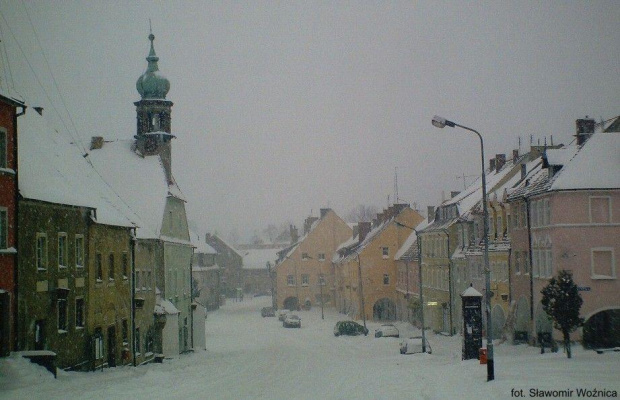 #Lubomierz #rynek #Ratusz #śnieg #zima