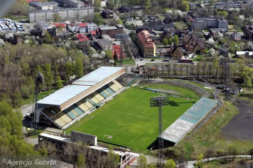stadion GKS-u Katowice z lotu ptaka #GKSKatowice #stadiony