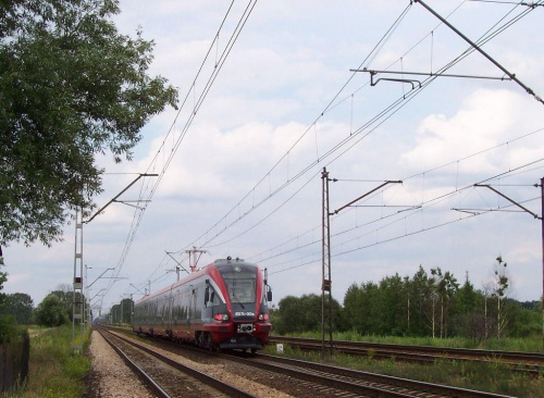 ED74-001 podczas prób na linii Skierniewice - Warszawa
