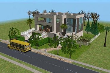 Dom wykonany w grze The Sims 2 #dom #TheSims2