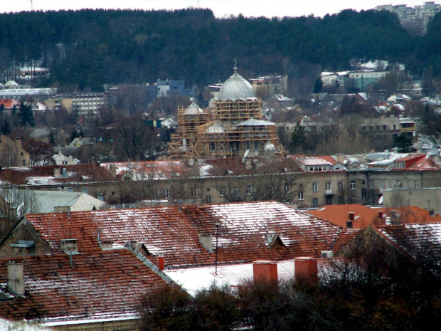 Wilno z Gory Tauras (dawna Bouffalowka)
W kierunku Zwierzynca,
Cerkiew przy moscie Zwierzynieckim. #Wilno