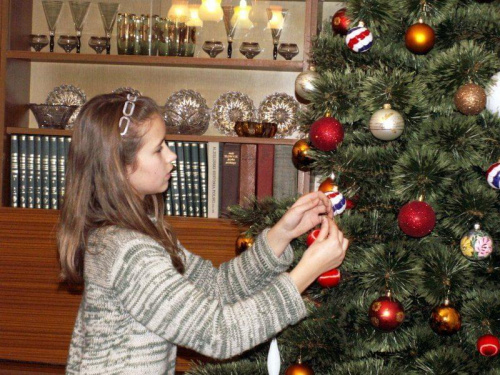 Święta Bożego Narodzenia - przygotowanie do świąt - wnuczka #święta #choinka #wieś #wnuczka