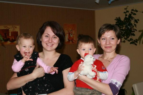Święta Bożego Narodzenia 2007.Ciocia Ania i Bartuś