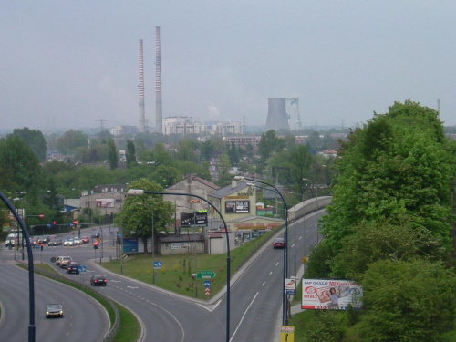 Widok na EC ŁĘG W Krakowie #Kraków #krajobraz #chmurki