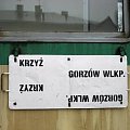 Tablica kierunkowa Krzyż - Gorzów - ?Krzyż.