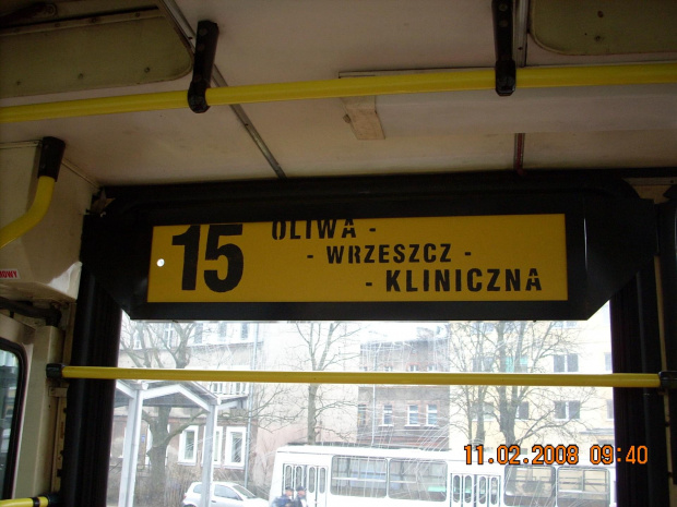 Gdańsk - Pętla Kliniczna #Gdańsk #pętla #tramwaj #ZKMGdańsk #tablica