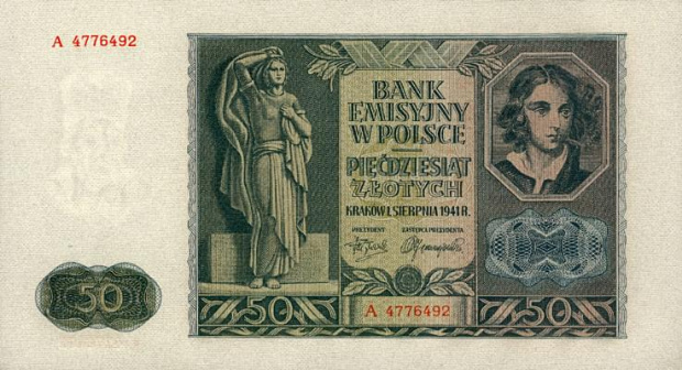 Polska II Wojna Swiatowa Generalne Gubernatorstwo Bank Emisyjny w Polsce 1941