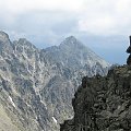 Slawkowski szczyt widok z drogi na Gerlach. tatry gory