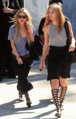 MK and Ash leaving Maxfields in West Hollywood-paparazzi lipiec 2007