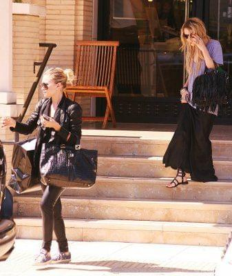 MK and Ash shopping at Barneys-paparazzi lipiec 2007