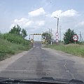 wjazd na most w Małkini Górnej