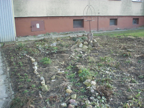 ogródek przed blokiem