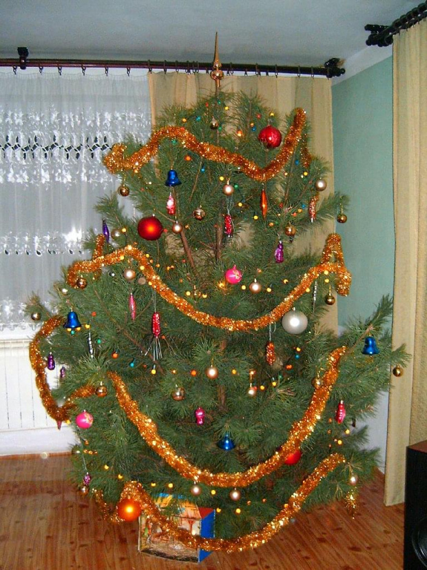 choinka świąteczna bożonarodzeniowa 2007/2008. #święta #BożeNarodzenie #sylwester #drzewko #choinka