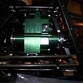 Przeniesienie napędu Lotek z silnikiem Hayabusa (to zielone urządzenie aby mieć wsteczny bieg)