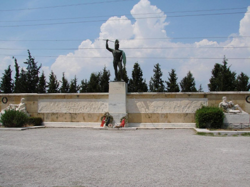 Termopile posąg Leonidasa
