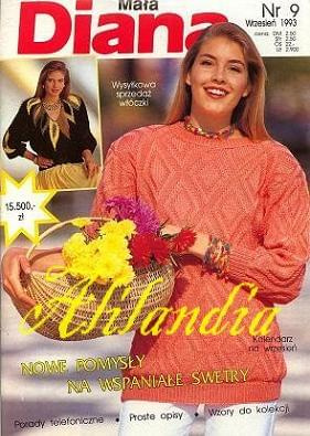 Mała Diana 1993/09 na szydełku #RobótkiRęczne #szydełko #sweterki #hobby