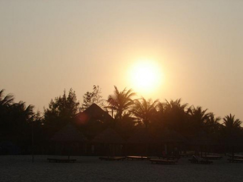 zachód słońca, "chińska plaża", niedaleko Hoi An