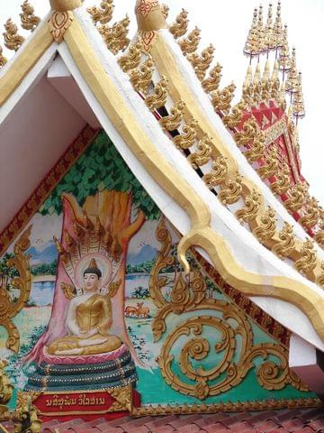 jedna ze świątyń w Vientiane