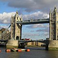 Symbol Londynu #most #rzeka #Tamiza #TowerBridge #chmurki #Niebo