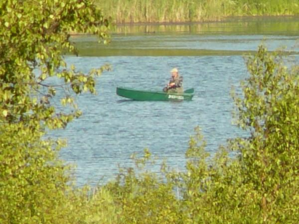 Jezioro Jeleń #las #jezioro #łódka #wędkarz #woda