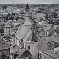 Panorama na Lublin południowy z Wieży Trynitarskiej - lata 60