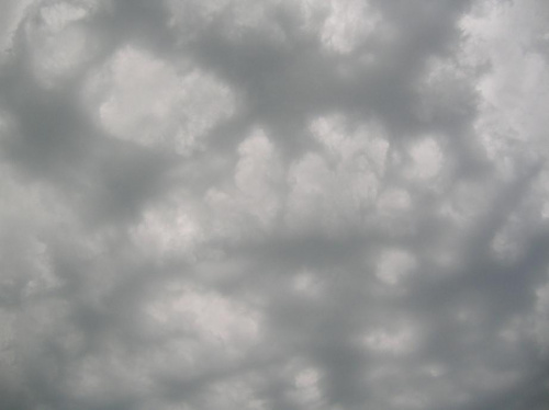 pozostałość po mammatusach 3, lipiec 2008 #natura #chmury #zjawiska #niebo