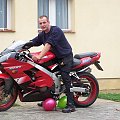 Mój mężulek -motorzysta :P