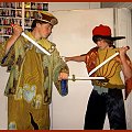Kostium mandaryna (duży)i wojownika (mały) #stroje #przebrania #kostiumy