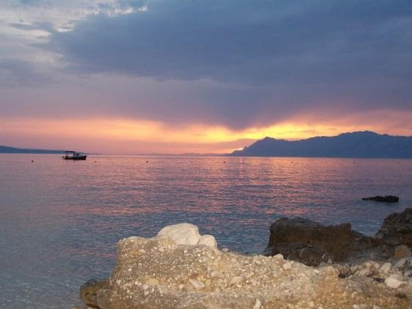 Makarska #chorwacja #wakacje #makarska #plaża #burza