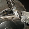 Yamaha Rex na przedłużce amortyzatora