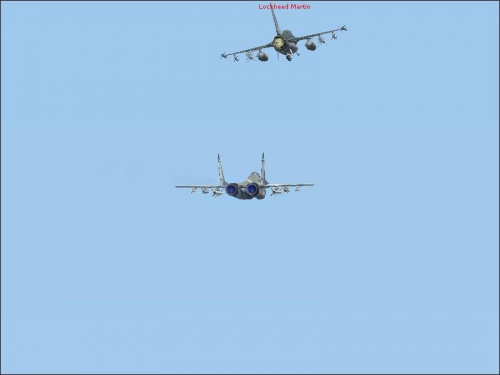 Fenix (F-16) vs Draax (MiG-29)