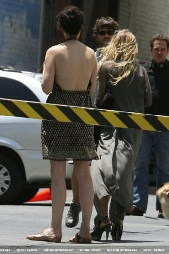 MK on the set of weeds-paparazzi czerwiec 2007