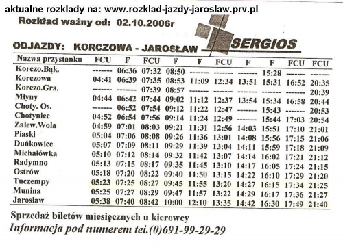 www.rozklad-jazdy-jaroslaw.prv.pl
Sergios