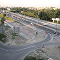 2007-07-17 Budowa wiaduktu nad Rondem Dudajewa #drogi #Warszawa