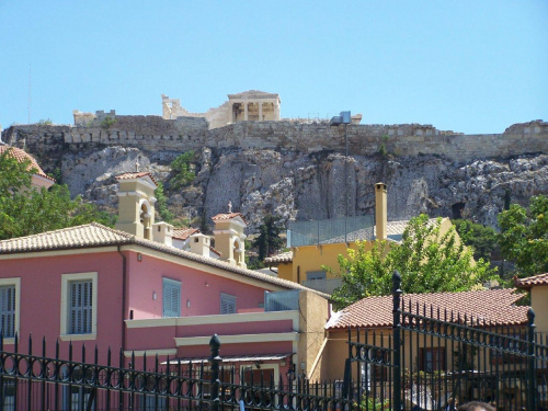 widok na Akropol #grecja #ateny #wakacje #zabytki