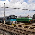 Próba na pociągu w Olomoucu. Obok lokomotywy Unipetrol Doprava. #pkp #cargo #kolej #lokomotywa #ET22 #elektrowóz