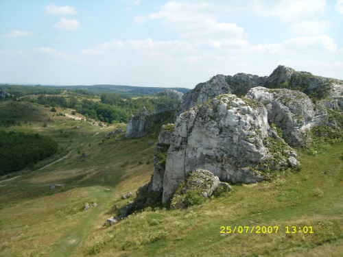 Widok z Zamku Olsztyńskiego