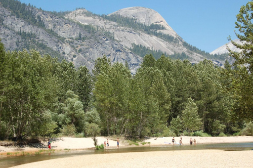 plaża w dolinie, Yosemite NP - Kalifornia #usa #wycieczka