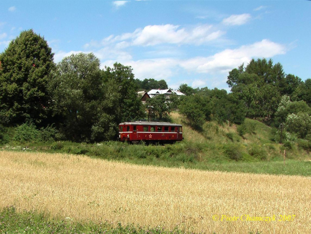 Parowozjada 2007 - słowacki "motorak" - jeden z ciekawszych eksponatów zagranicznych na tej imprezie. #kolej #PKP #Parowozjada #parowóz #retro