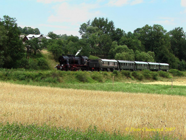 Ok22-31 ze składem "bolków" #kolej #PKP #Parowozjada #parowóz #retro