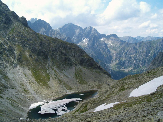 widok za Zmarzły Staw spod Rohatki #Tatry