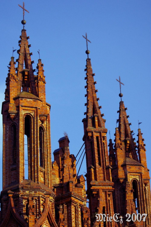 Olśniewający kościół jest dziełem gdańskiego architekta Michała Enkingera. Fasada w stylu gotyku płomienistego typowego dla Flandrii i Francji. Artysta użył wielokrotnie motywu tzw. oślego grzbietu. Wykorzystał 33 rodzaje ceglanych kształtek.