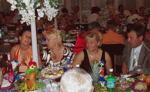 Podczas wspólnego śpiewania od lewej: ja, pani Agnieszka, pani Kasia i pan Jasiek...