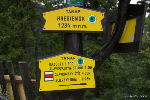 Jak widać Hrebienok ma 1284 m.n.p.m #Hrebienok #Smokowce #Slowacja #wodospady