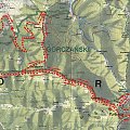 Mapa trasy Poręba Górna - Turbacz #góry #rower #mapa #gorce #turbacz #beskidy