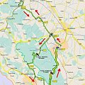 miniatura mapty trasy w okolicę Srebrnej Góry