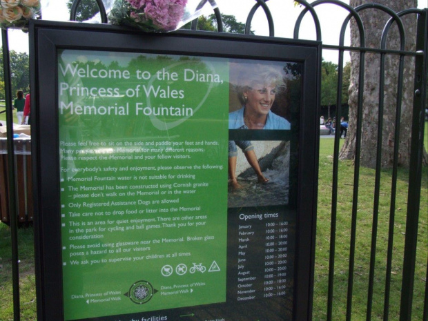 Diana - Princess of Wales -Memorial Fountain. #PrincessDiana #KsiężnaDiana #memorial #londyn #fontanna