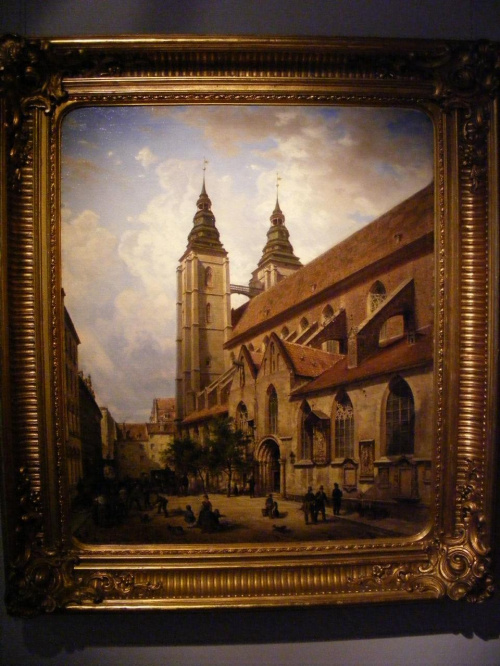 Wrocławski kościół Marii Magdaleny w XIX wieku (na obrazie z MN)