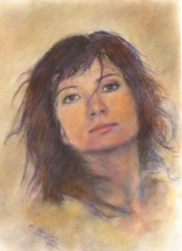 Poezja (40x30) pastel na papierze