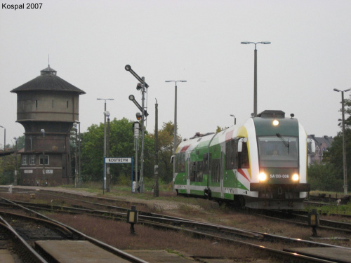 SA133-006 z pociągiem osobowym
R-33230 do Gorzowa Wlkp.